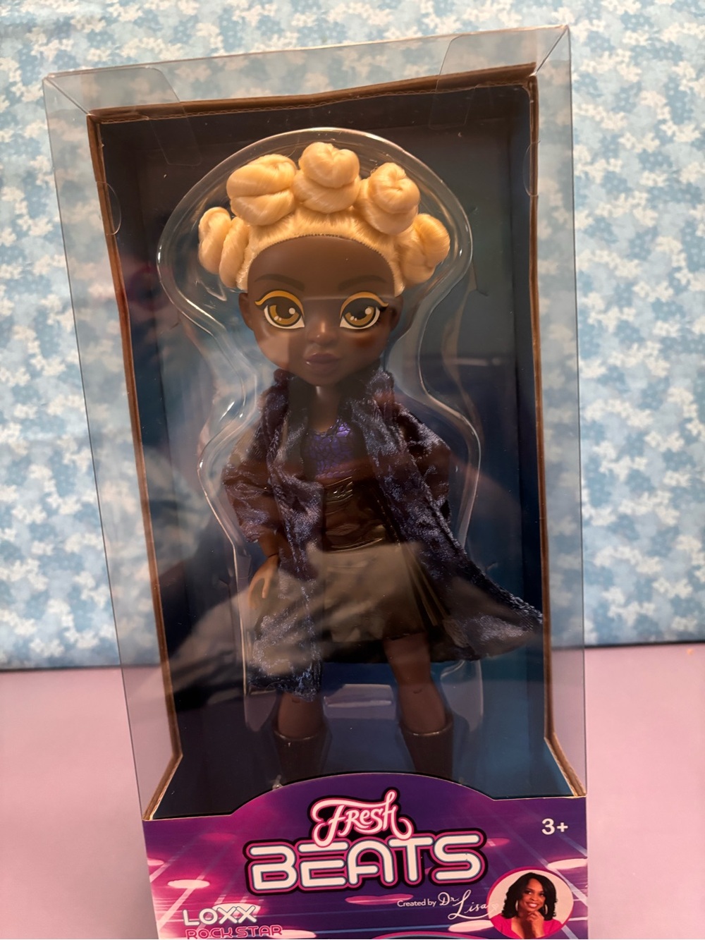 Fresh Beats Rockstar Doll - Black Skin with Blonde Hair